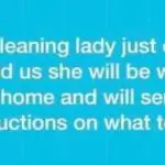 cleaning lady
