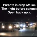 home school drop off line