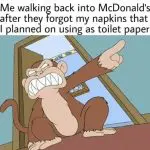 mcdonalds napkins
