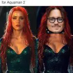 glasses lets replace amber heard with jonny depp aquaman 2 made with mematic