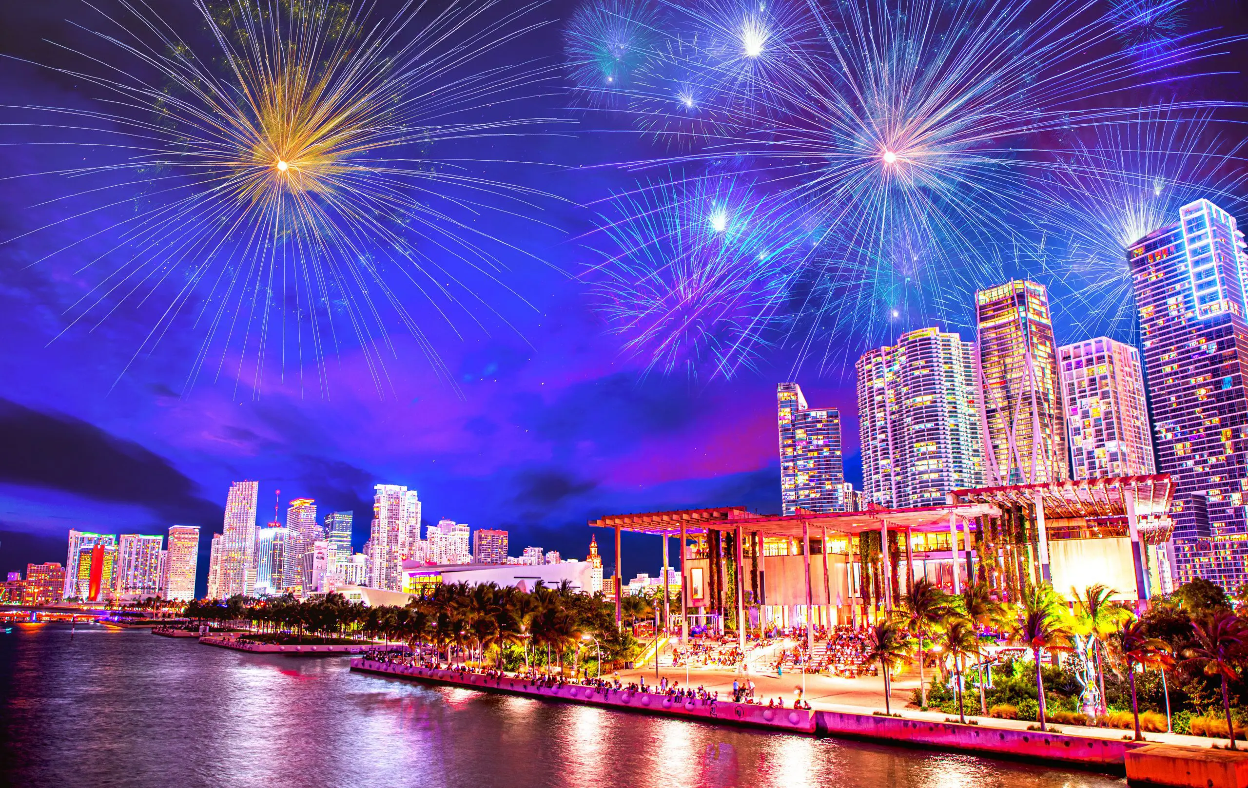 Miami Downtown Firework - SFL Media