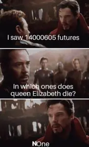 Queen Elizabeth II death memes tweets 3