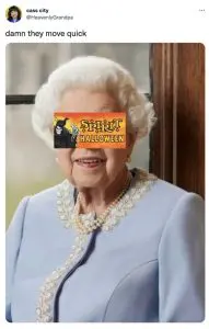 Queen Elizabeth II death memes tweets 7