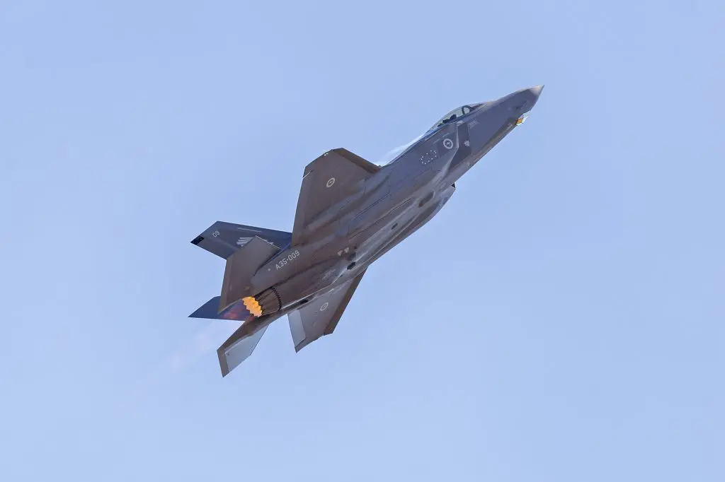 RAAF A35 009 Lockheed Martin F 35A Lightning II display at the 2019 Australian International Airshow IMG 3022