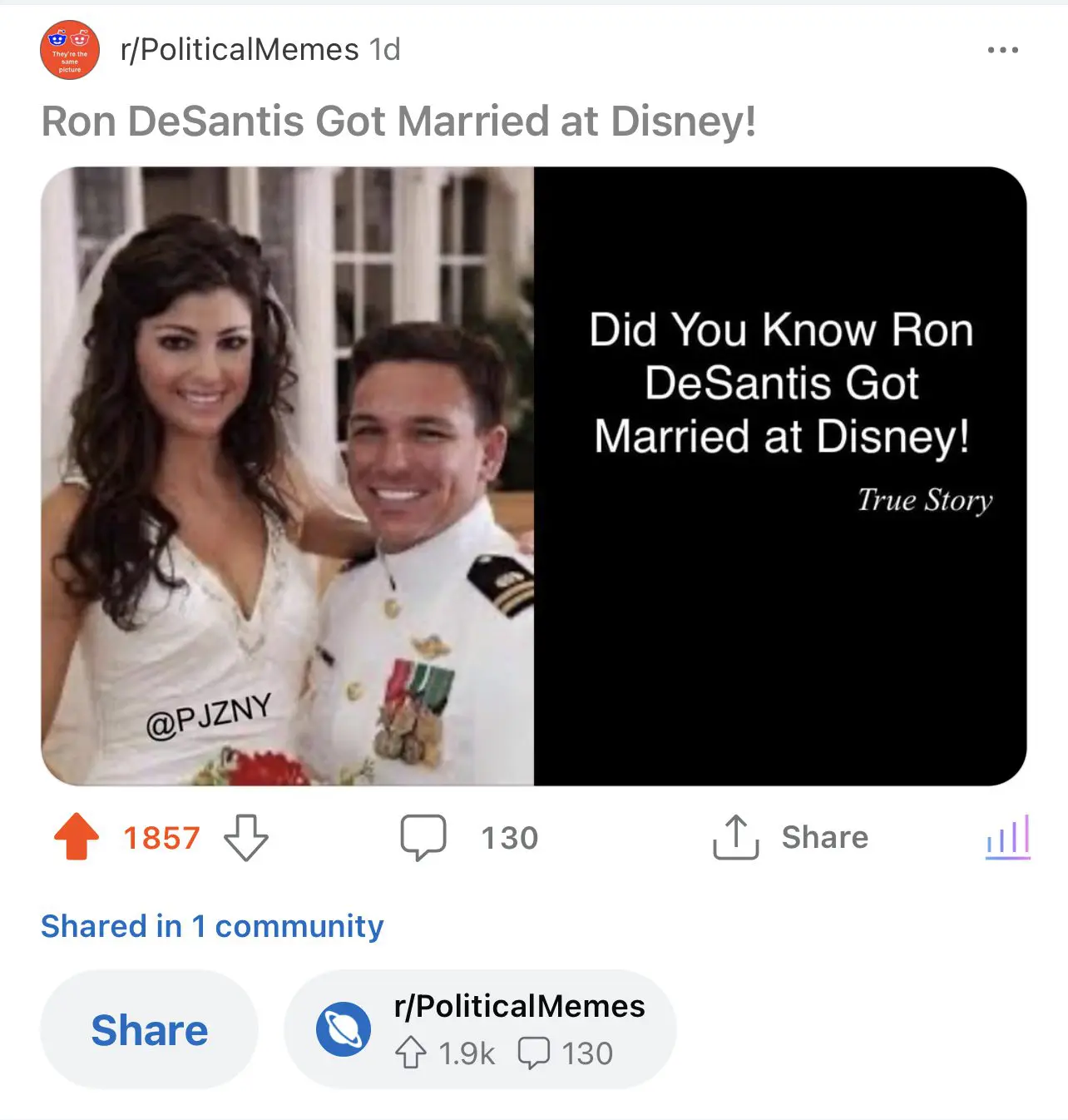 Ron DeSantis Meme Stolen By Reddit Users and Mods