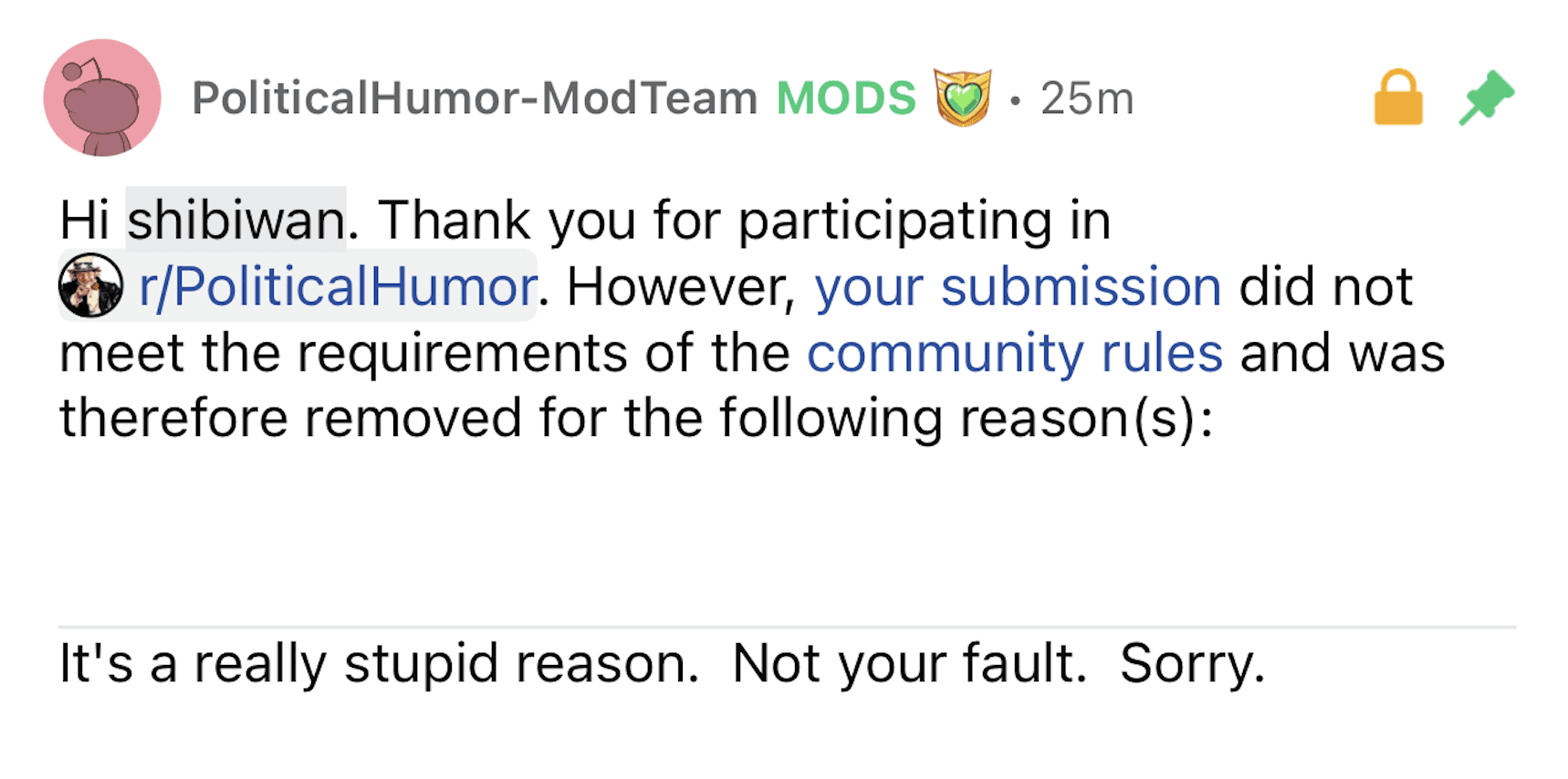 Reddit Moderator Apologizes to Copyright Thief