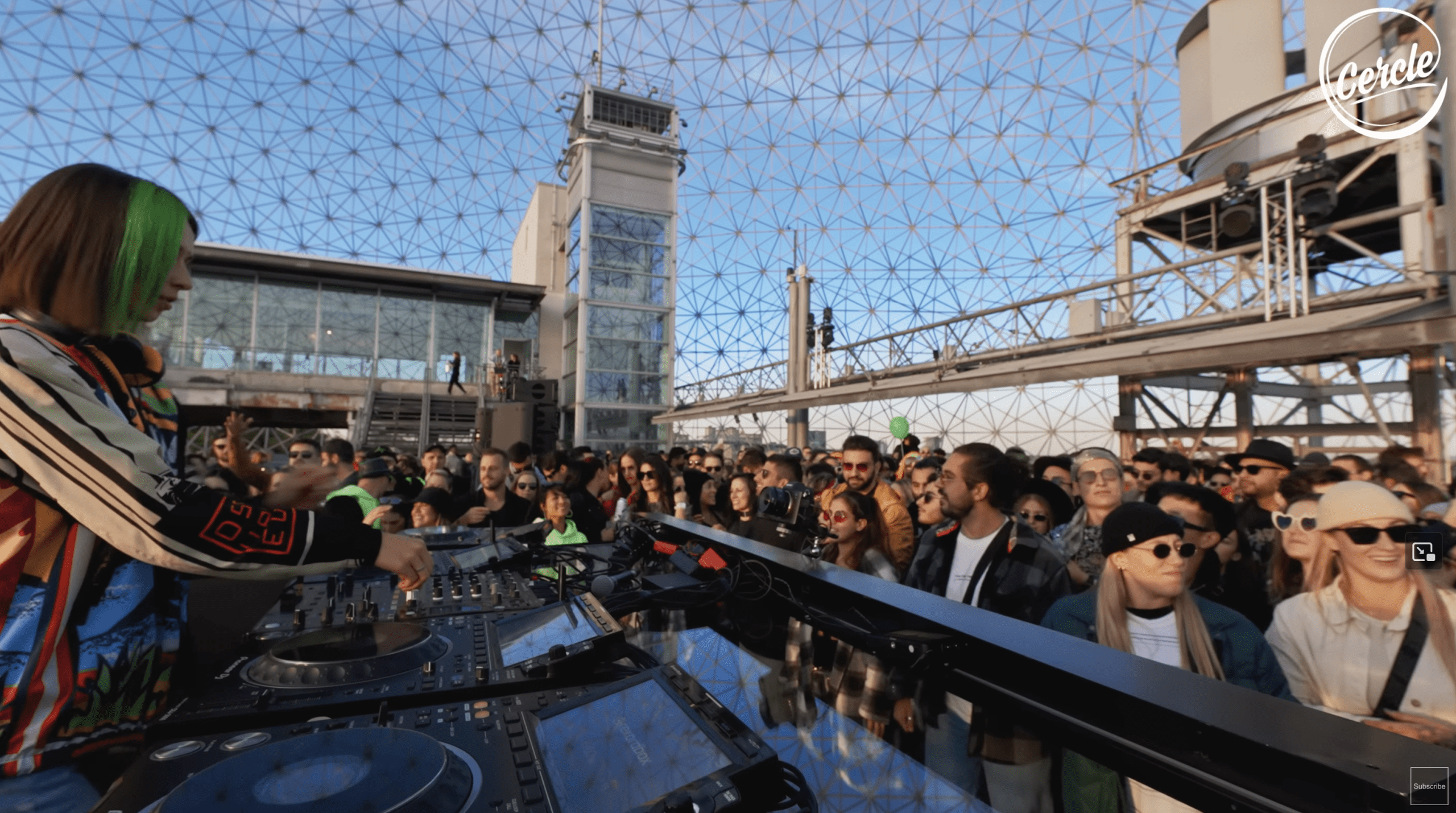 EDM DJ Miss Monique at the Biosphere