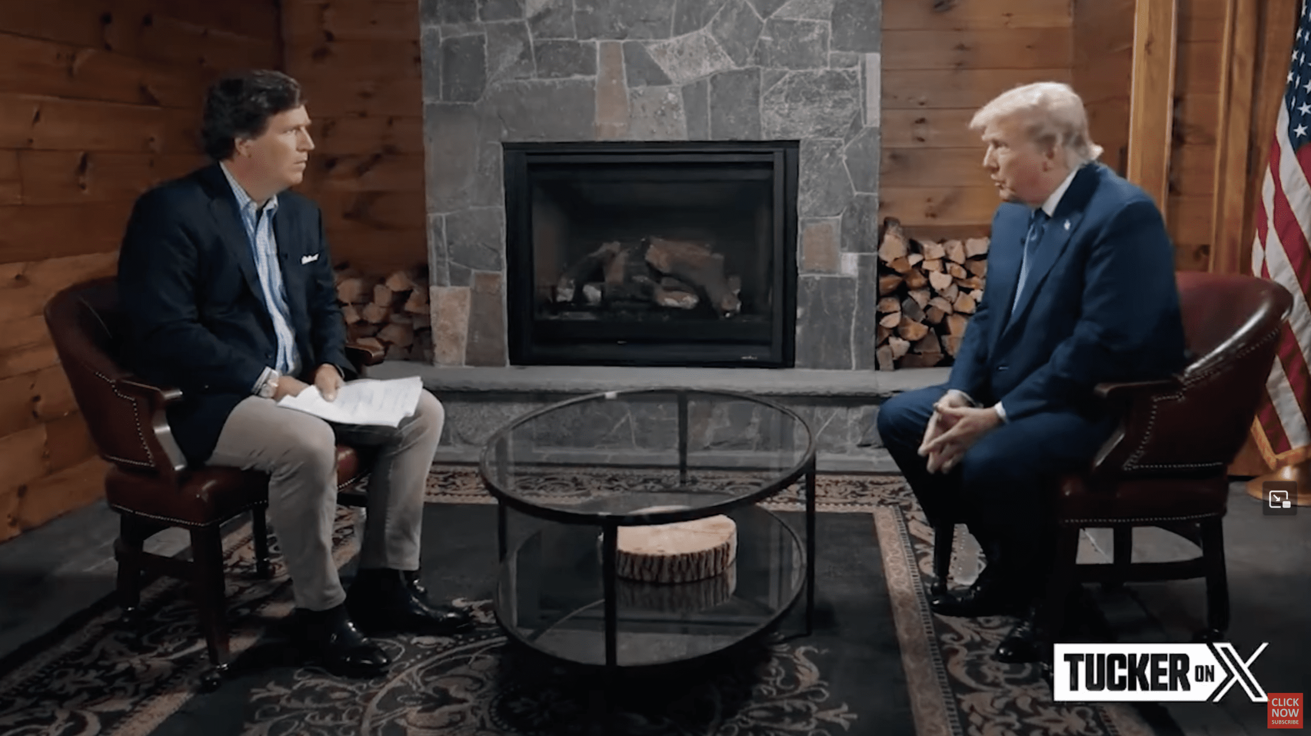 Tucker Carlson Donald Trump Debate Night Interview