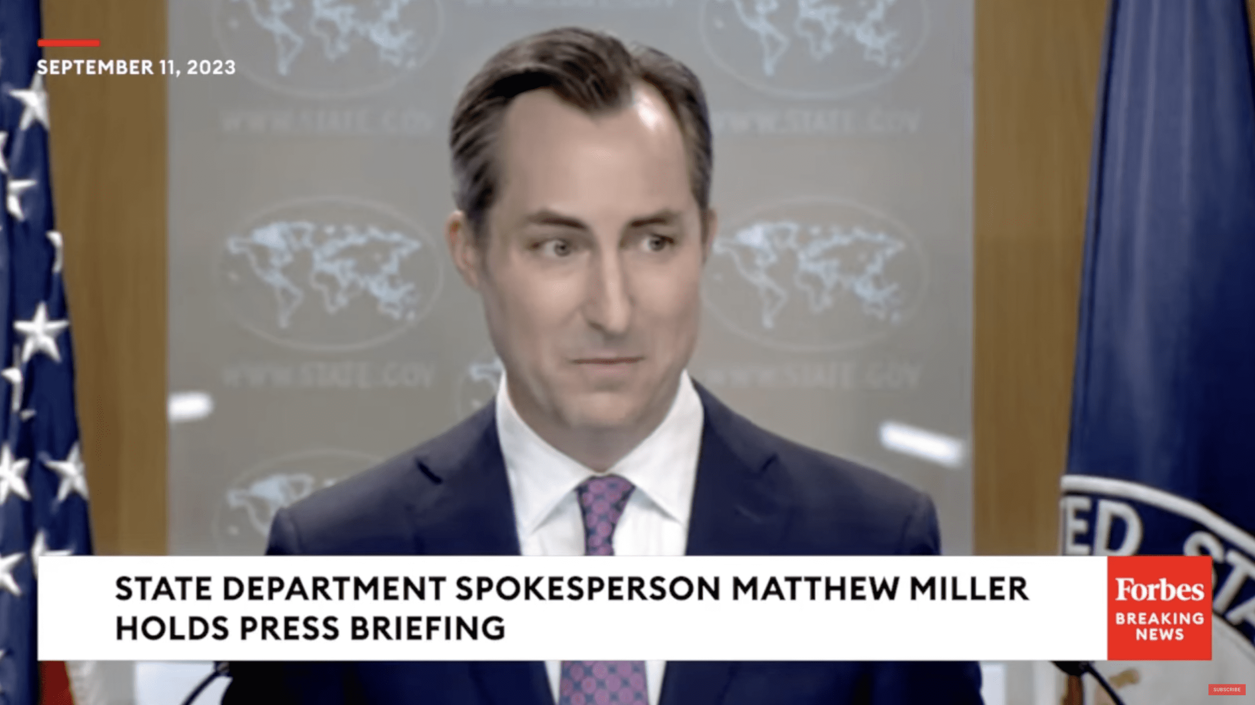 State Department Holds Press Briefing Ahead Of Anticipated Arms Talks Between Putin And Kim Jong Un
