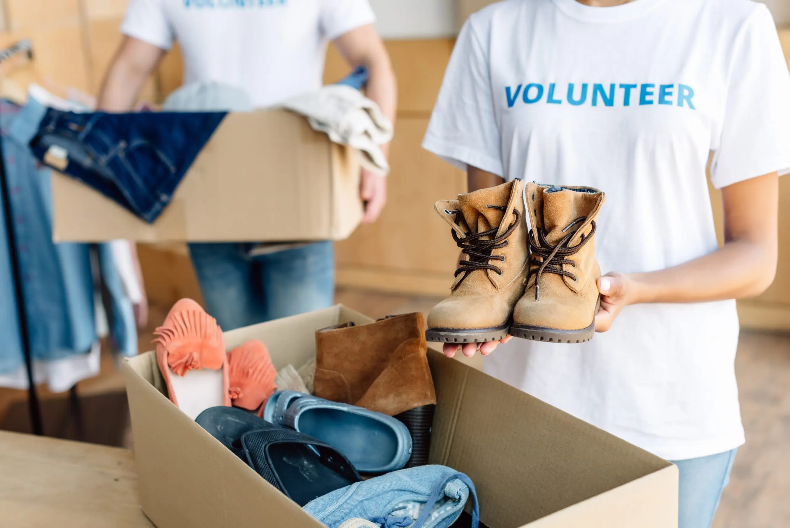 Donated shoes