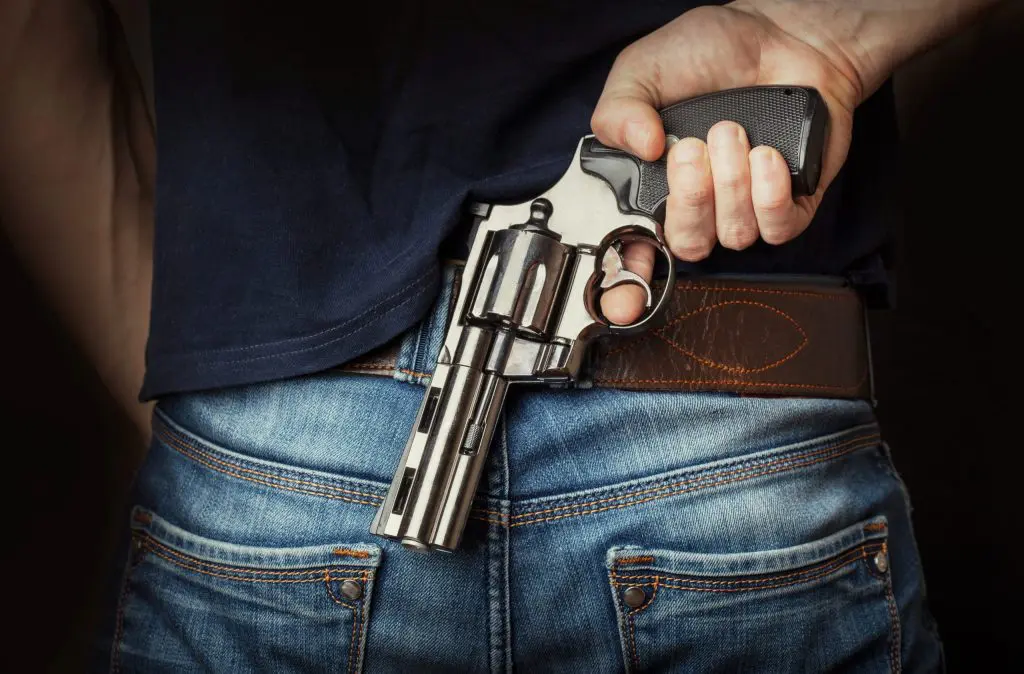 man with a gun