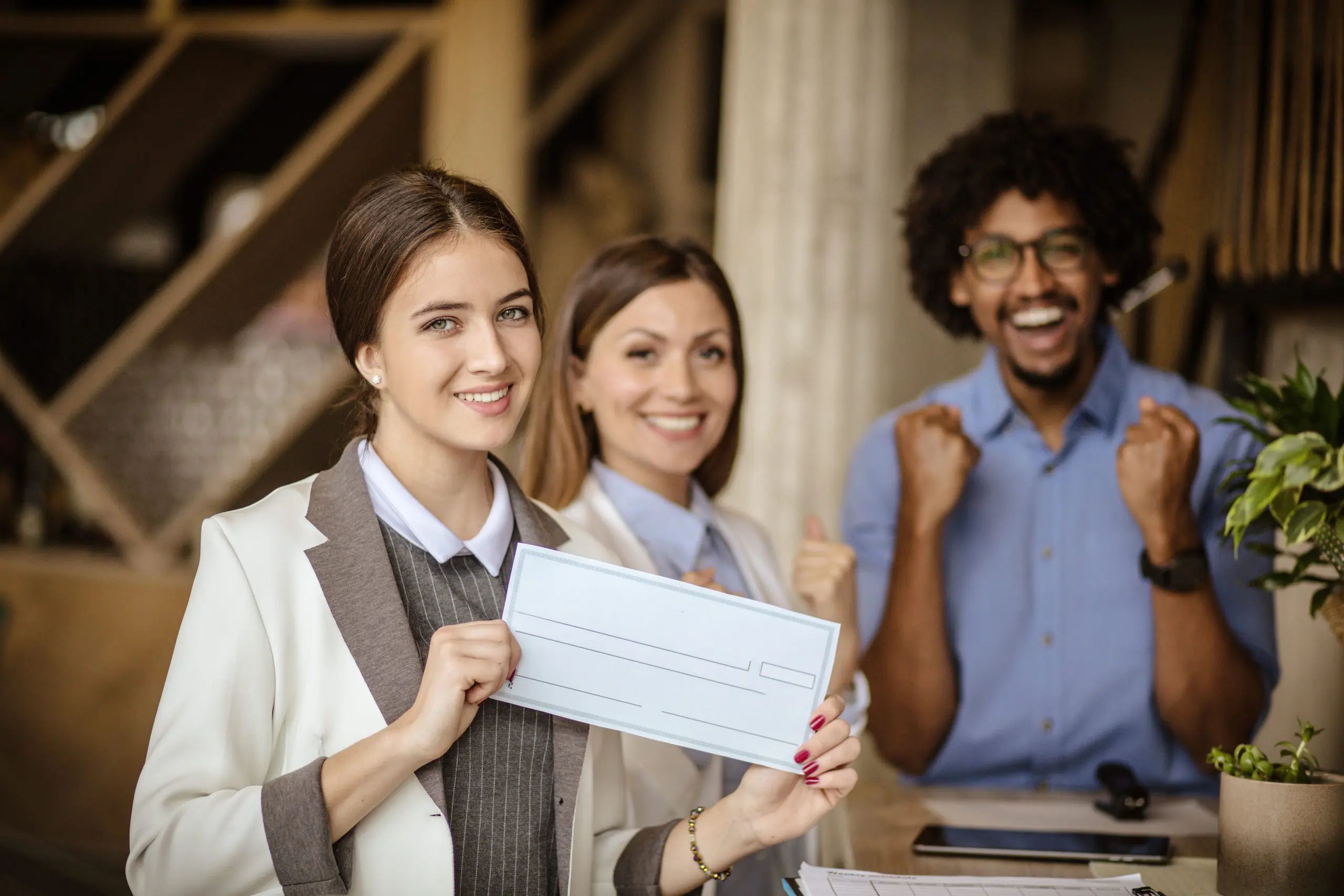 lawyers posting checks