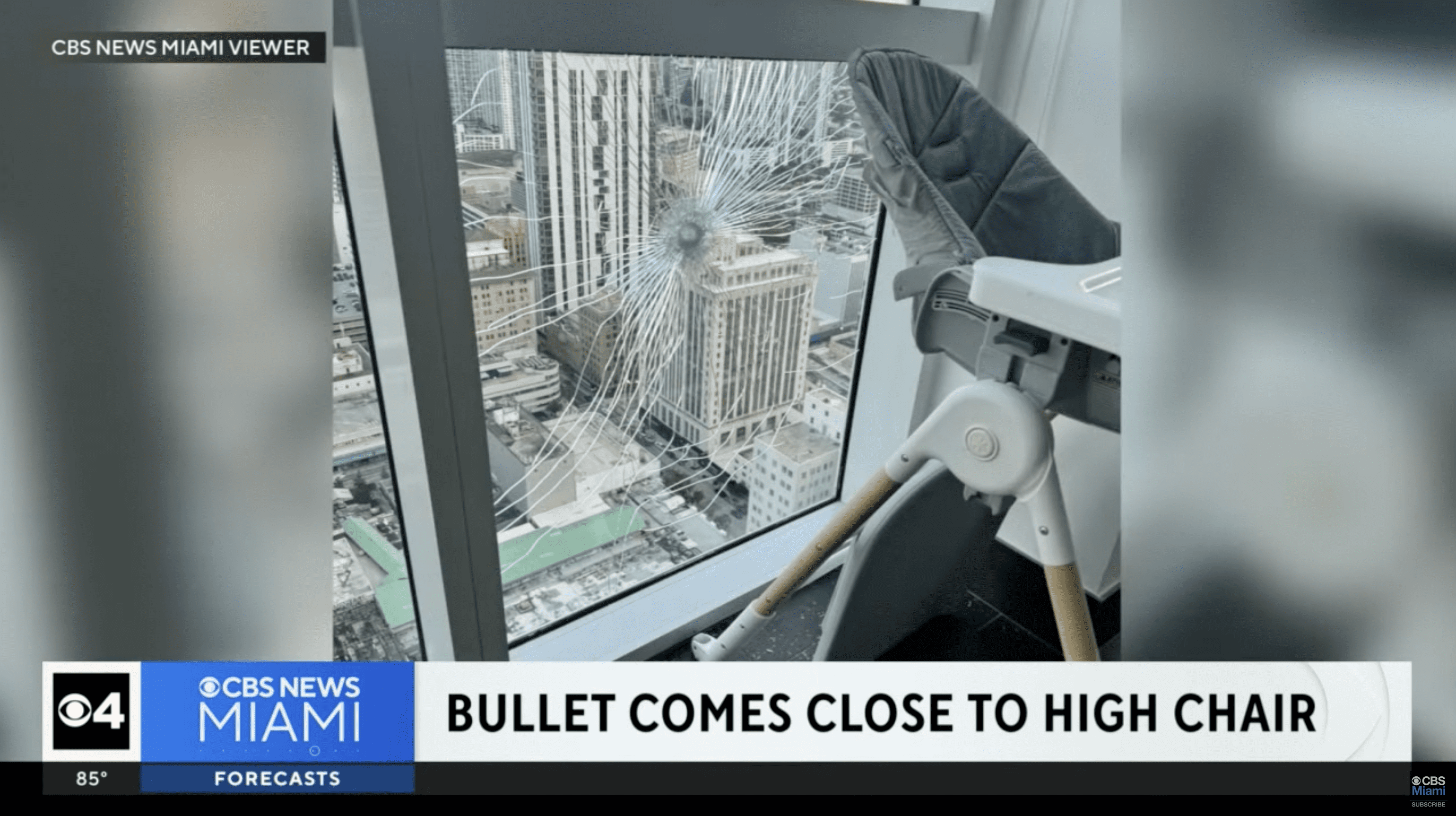 Bullet hits Miami Condo
