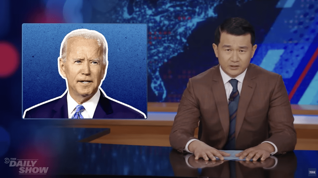 Daily Show and Joe Biden
