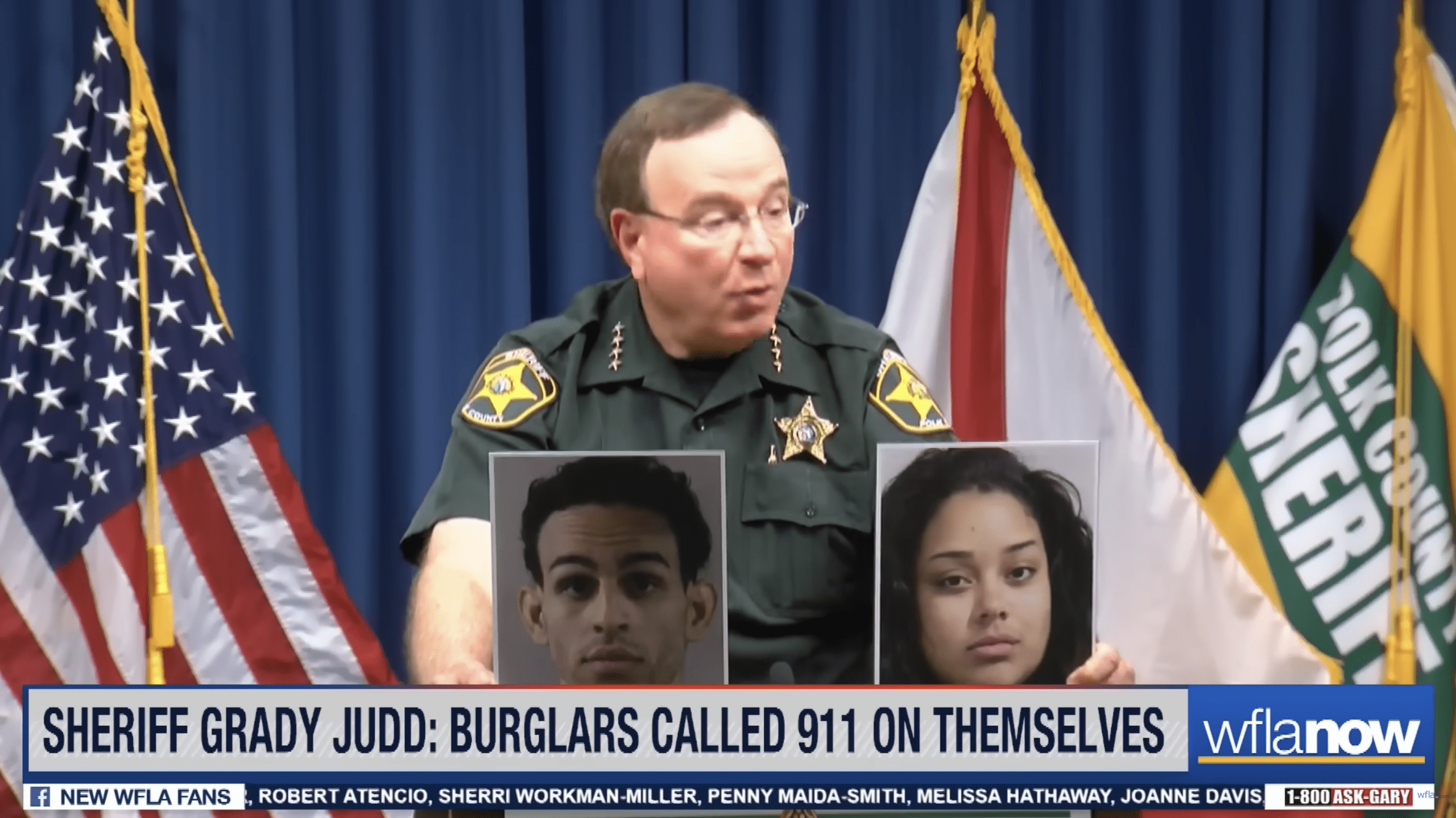 Polk suspects called 911 to ask deputies for help moving items from home they were burglarizing