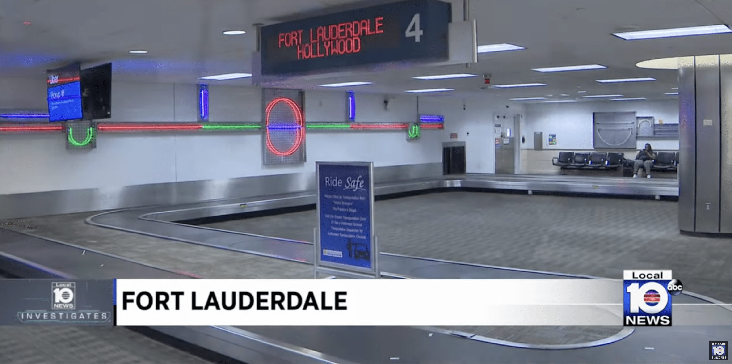 fort lauderdale airport luggage thief