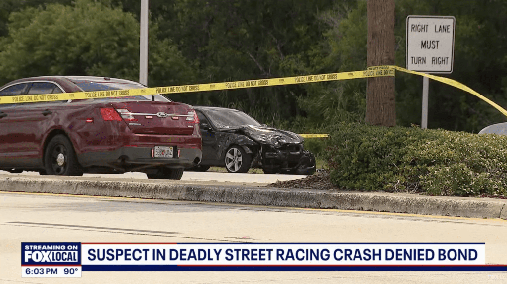 Tampa Street Racer Kills woman in Crash