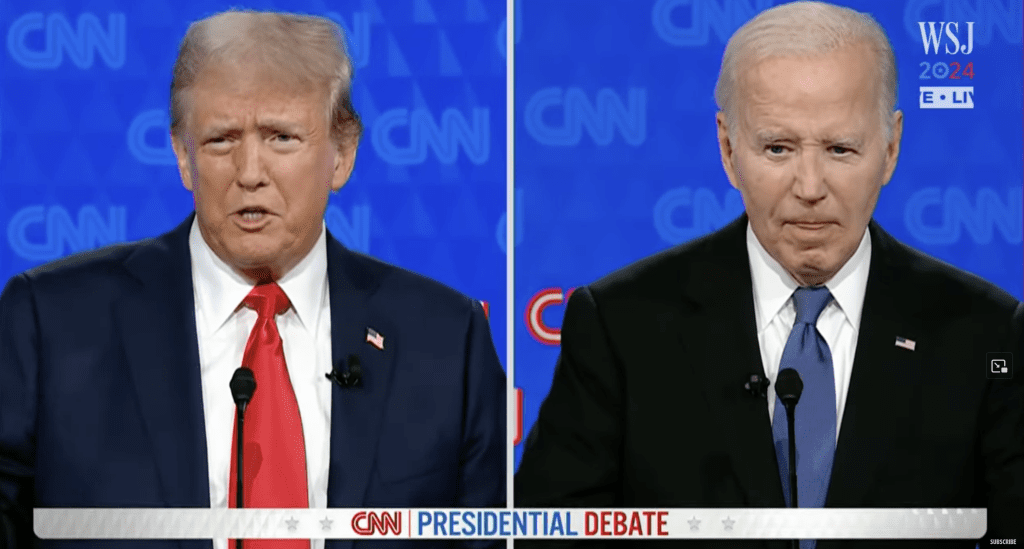 Trump and Biden debate 2024