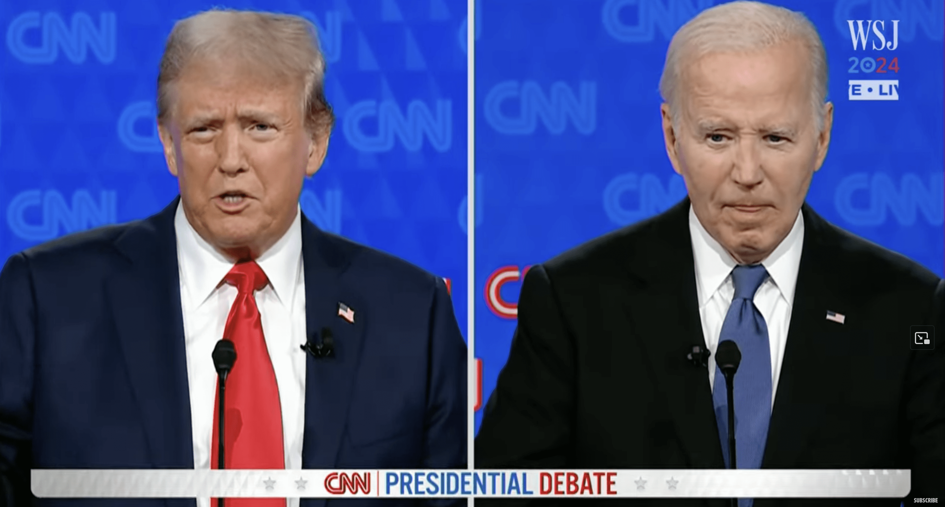 Trump and Biden debate 2024