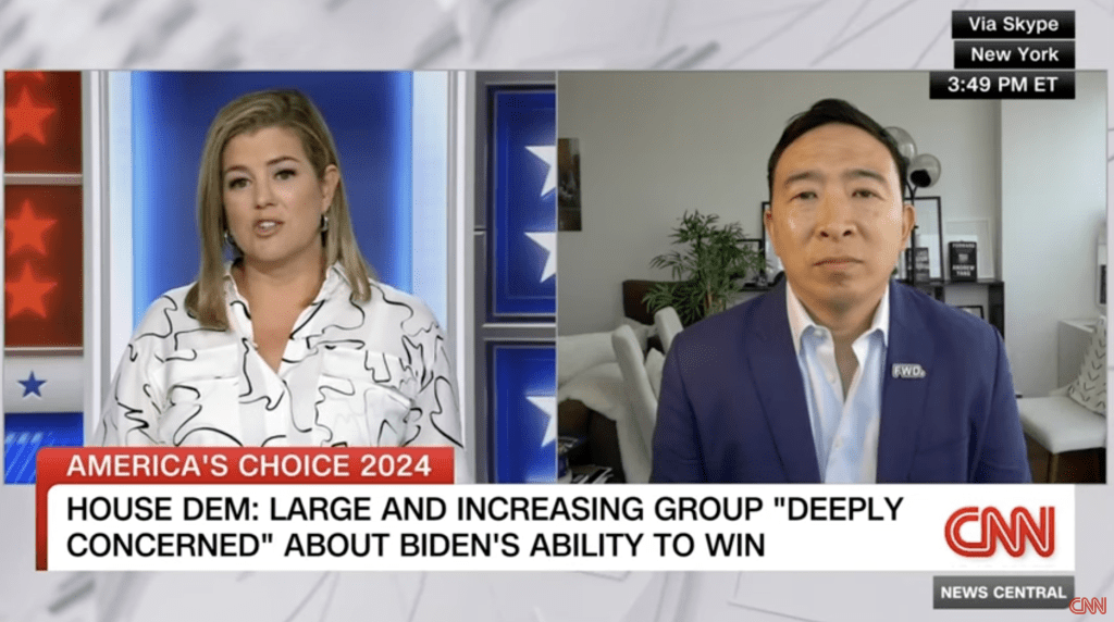 Andrew Yang Wants President Biden to Step Aside
