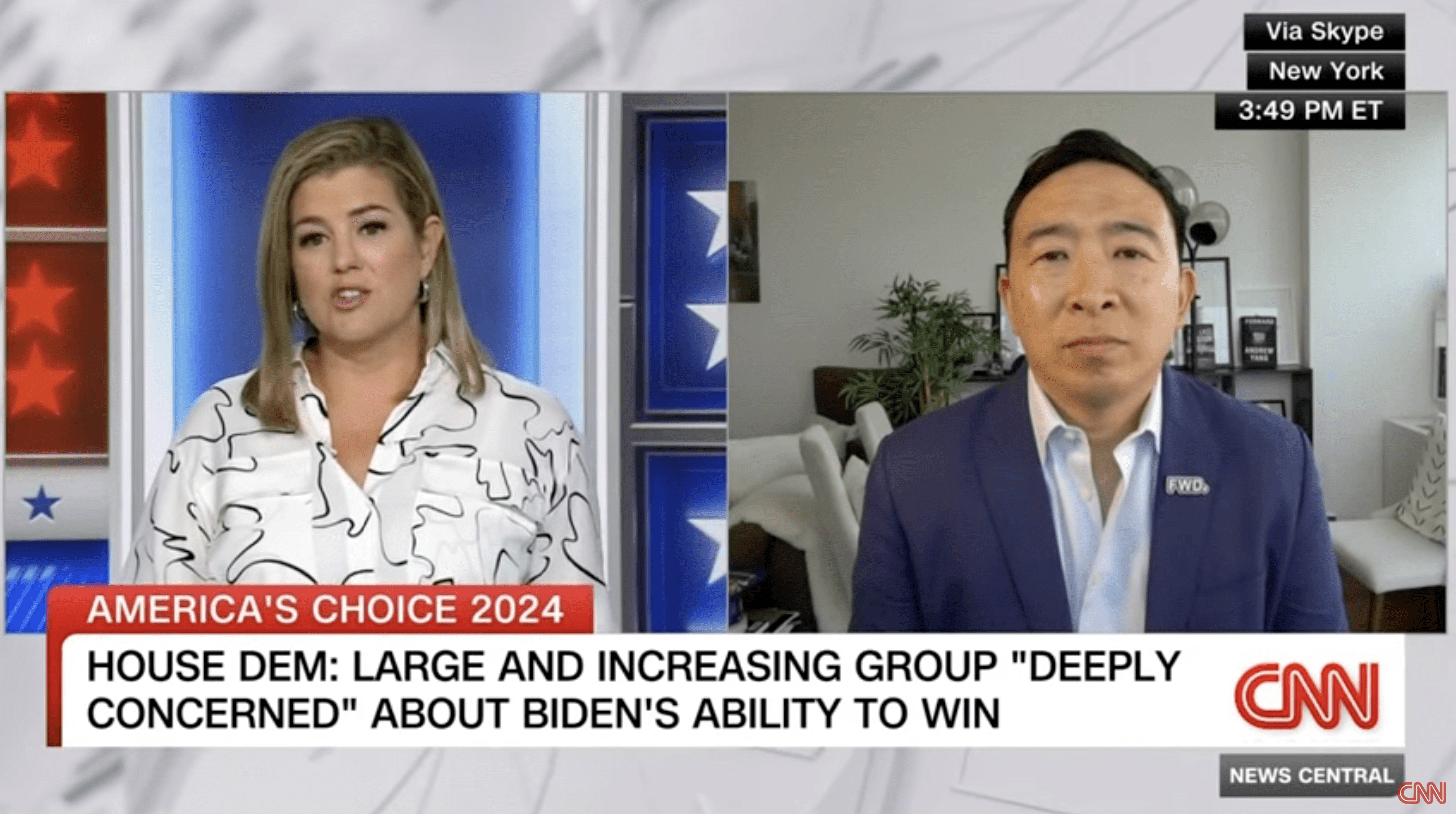 Andrew Yang Wants President Biden to Step Aside