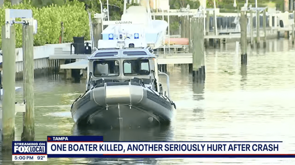 boat crash in old tampa bay