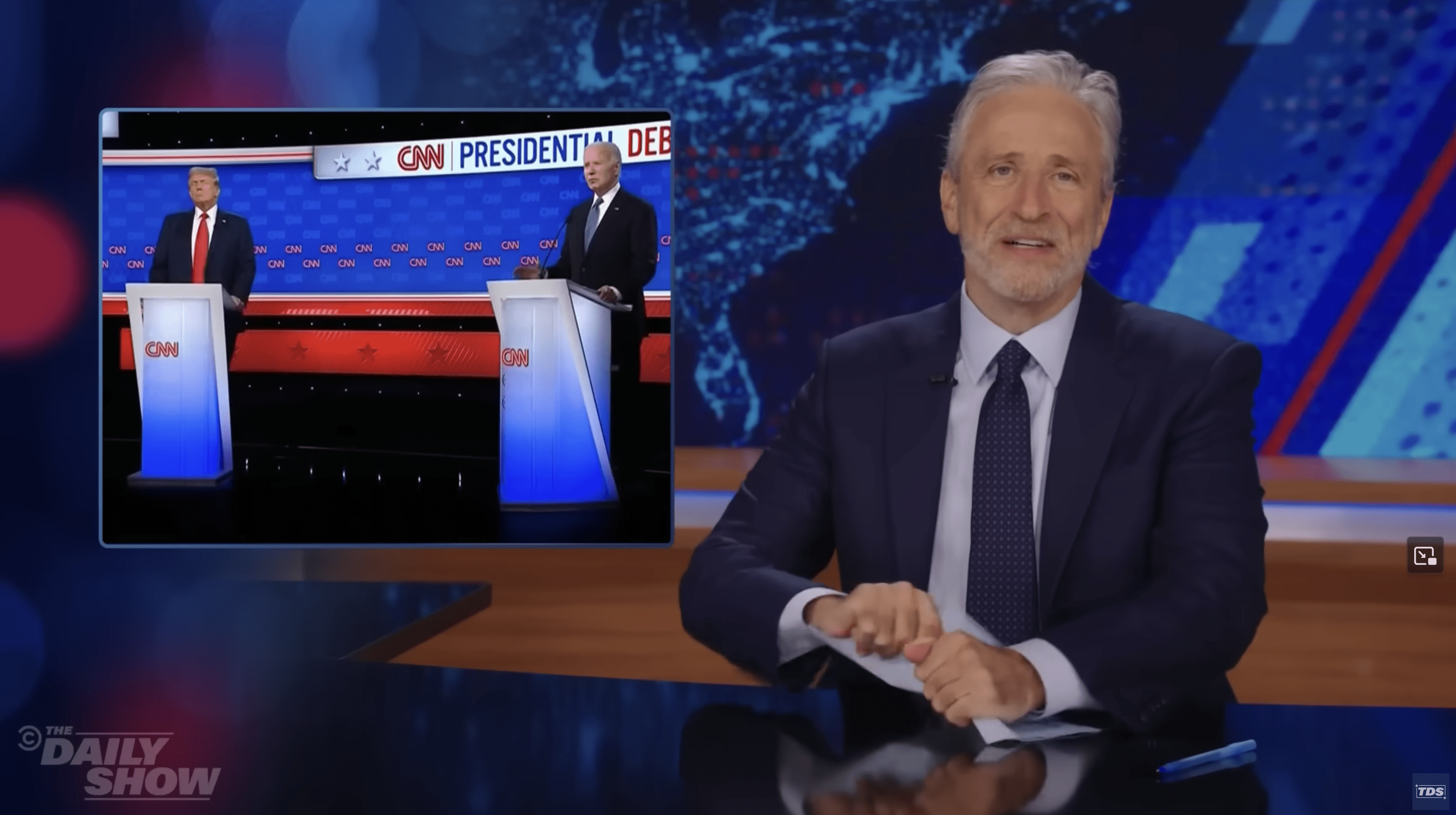 Jon Stewart Biden and Trump