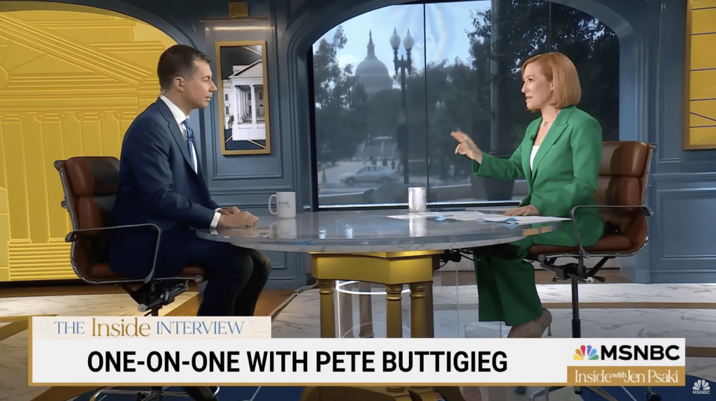 Pete Buttigieg in Inside With Jen Psaki