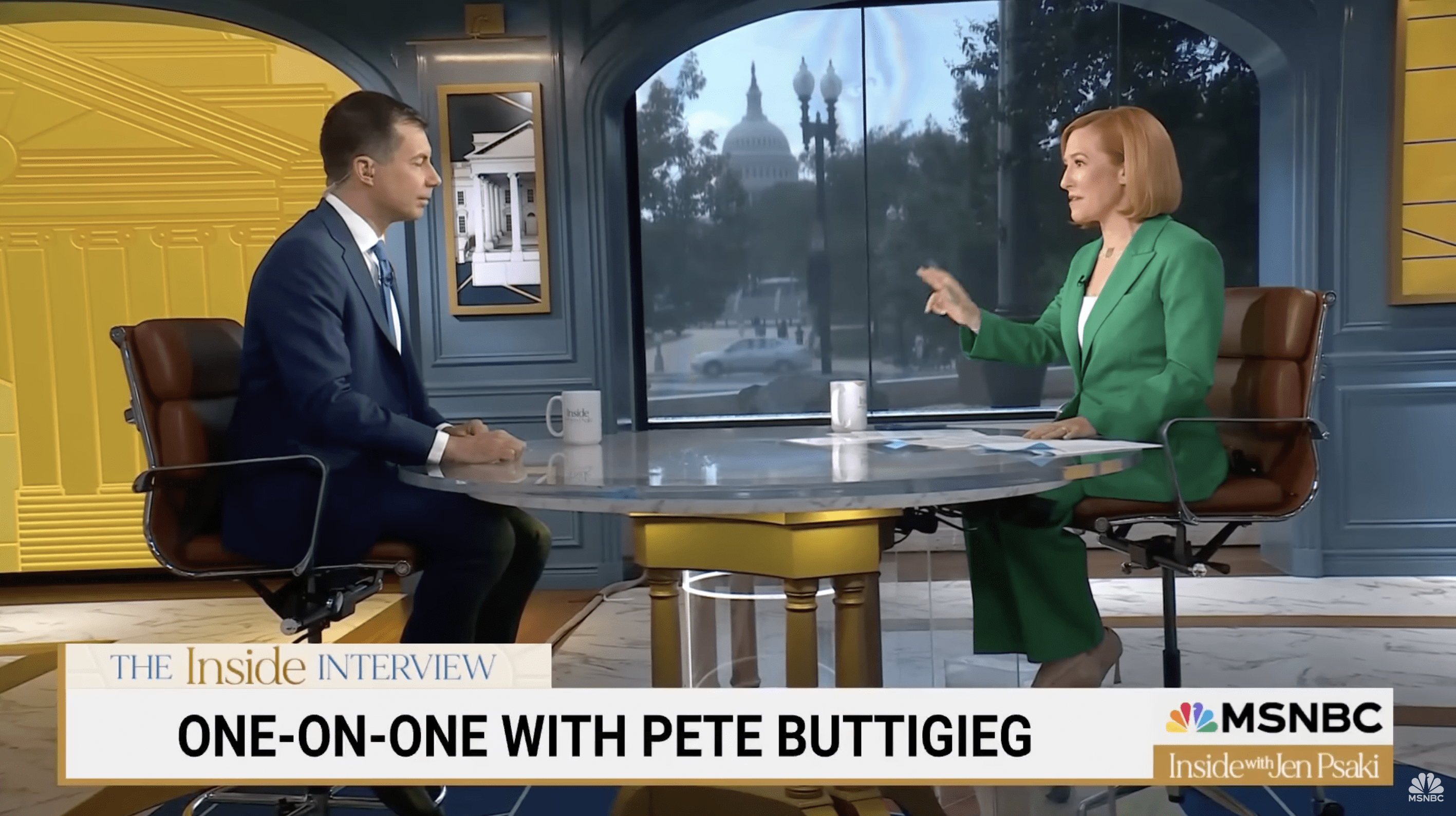 Pete Buttigieg in Inside With Jen Psaki