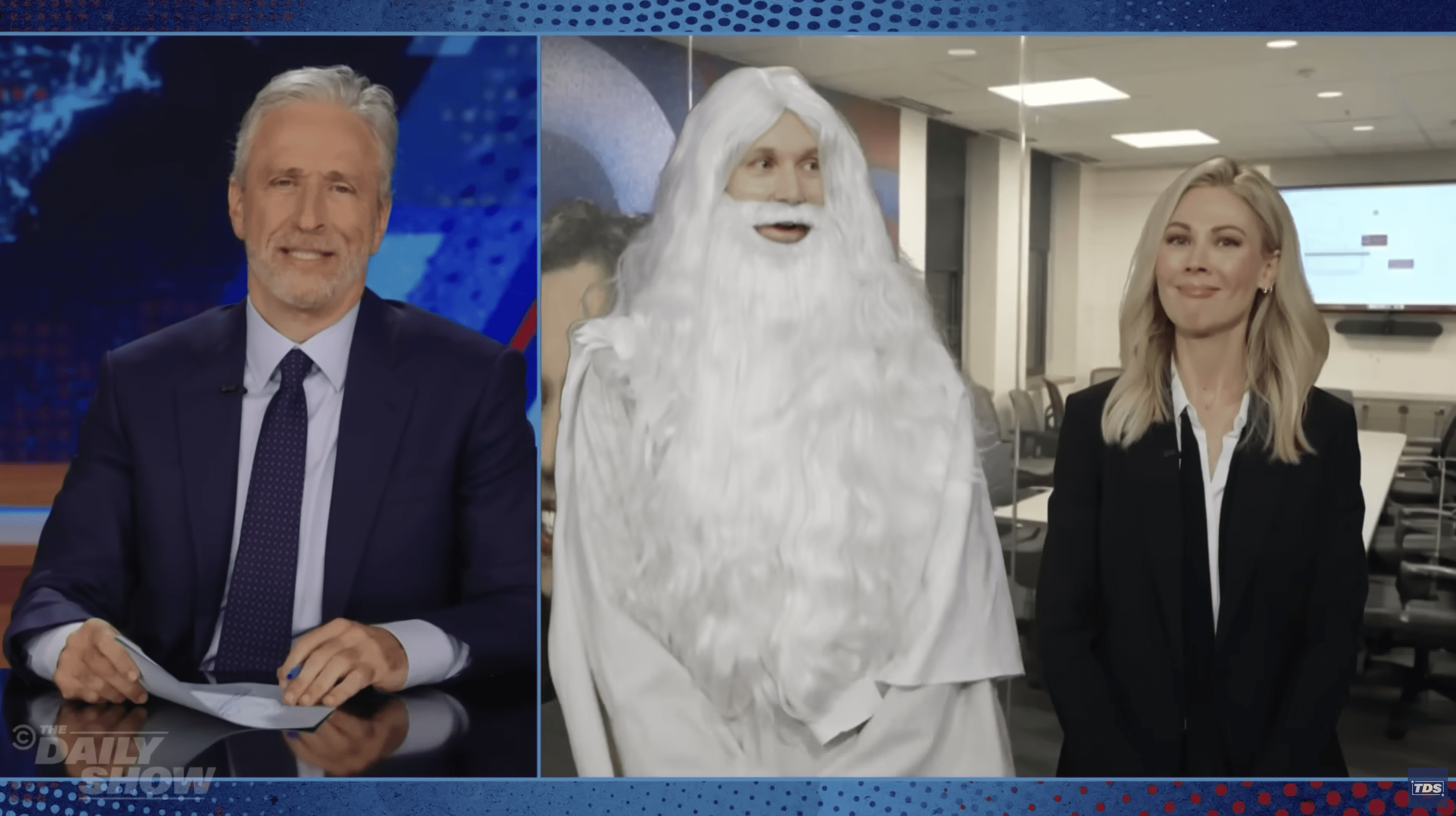 God Tells Biden to Drop Out on the Daily Show