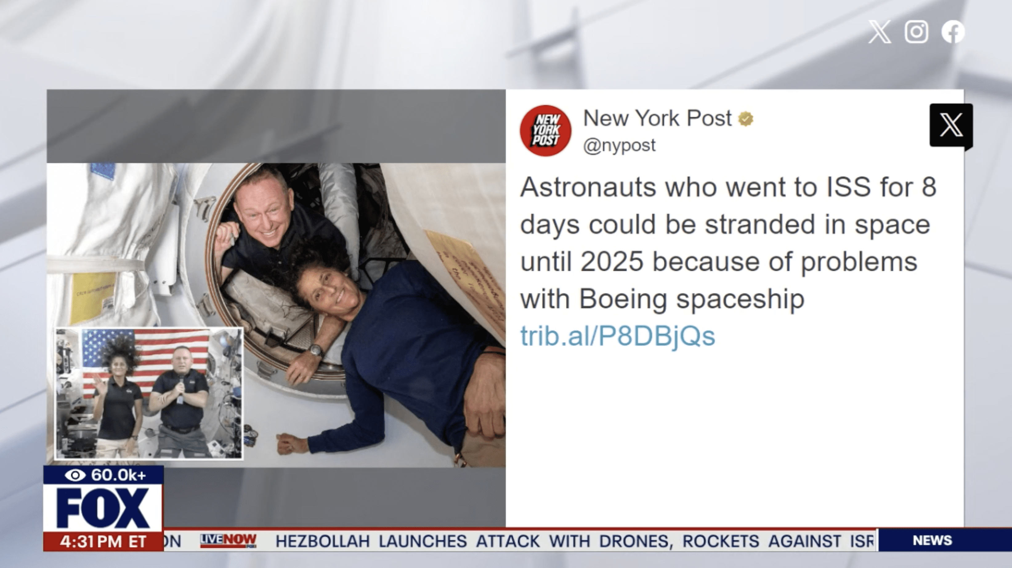 Astronauts trapped in space