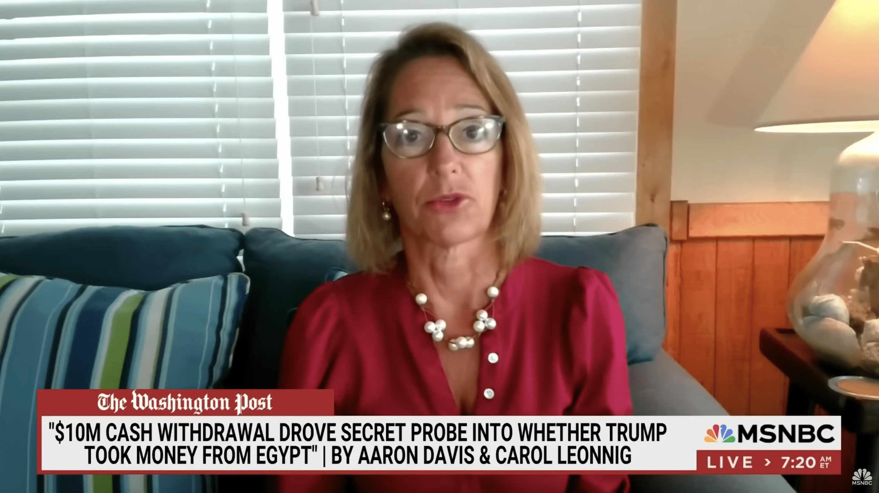 Trump Illegal ten million dollar payment form Egypt