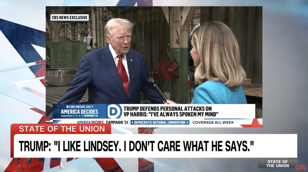 Senator Graham on Donald Trump