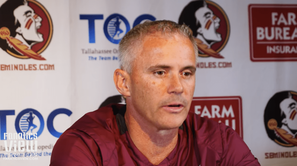 Coach Mike Norvell