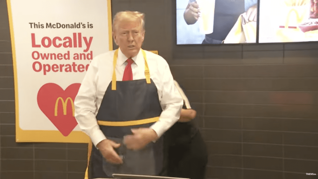 Donald Trump at McDonalds