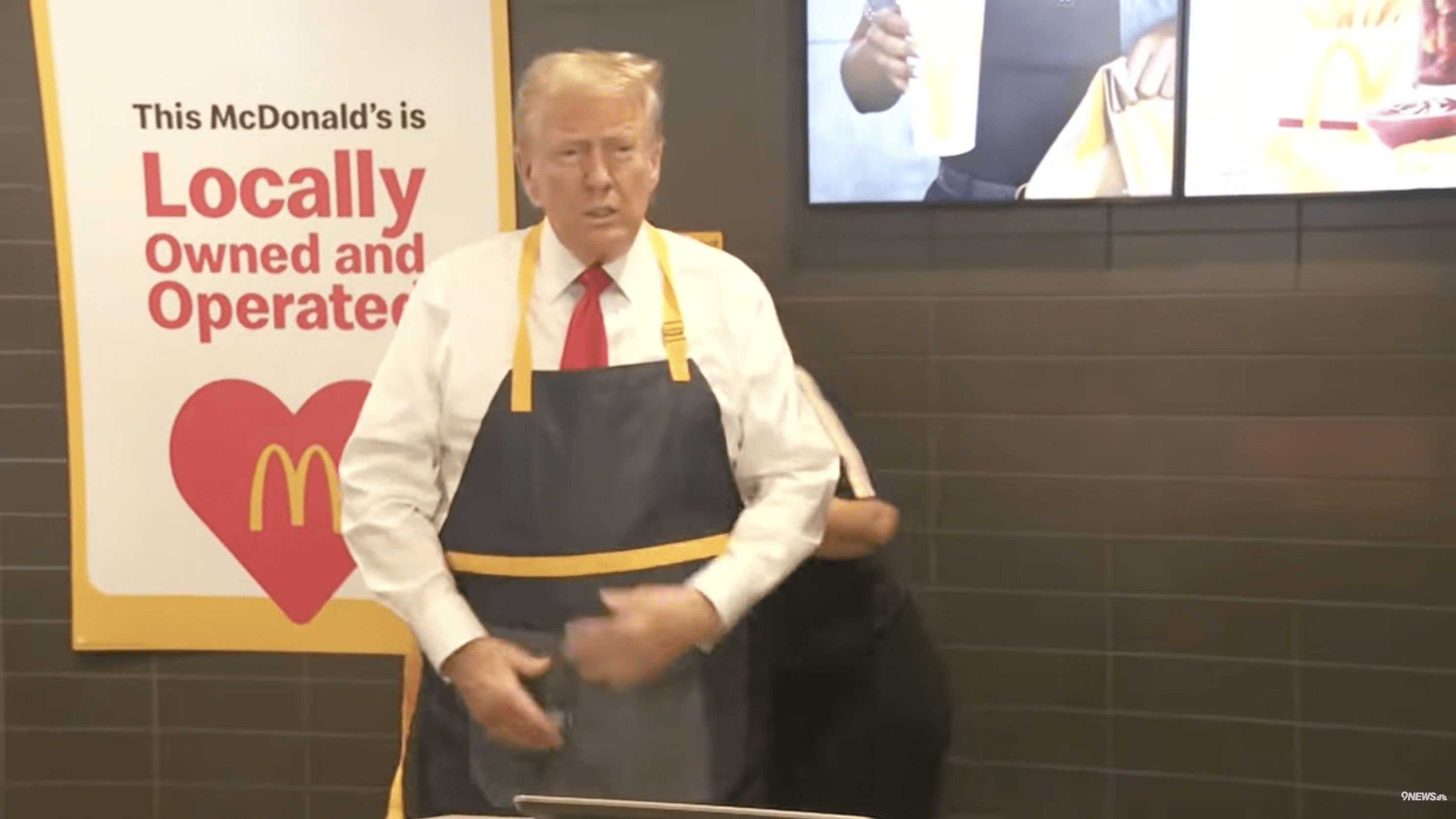 Donald Trump at McDonalds