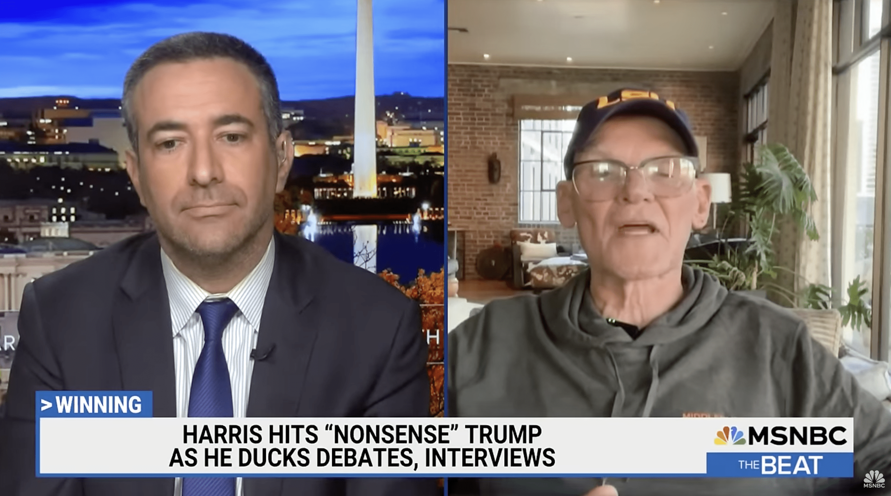 James Carville and Ari Melber on MSNBC