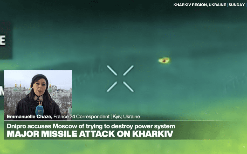 Russian Christmas Missile attack on Ukriane