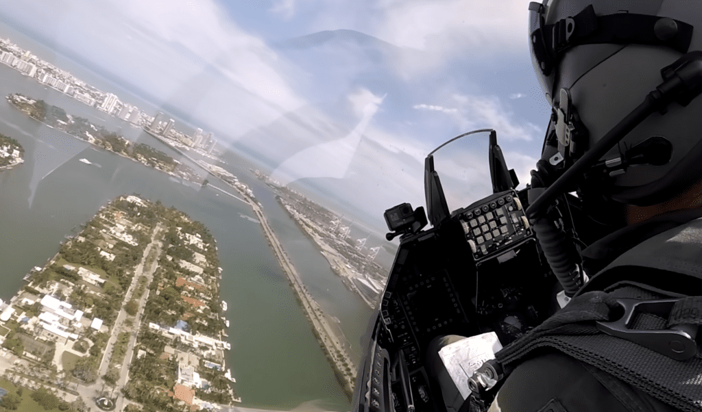 F-16 Over South Beach