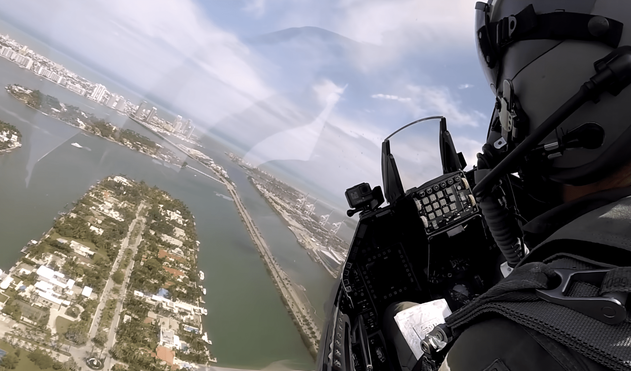 F-16 Over South Beach