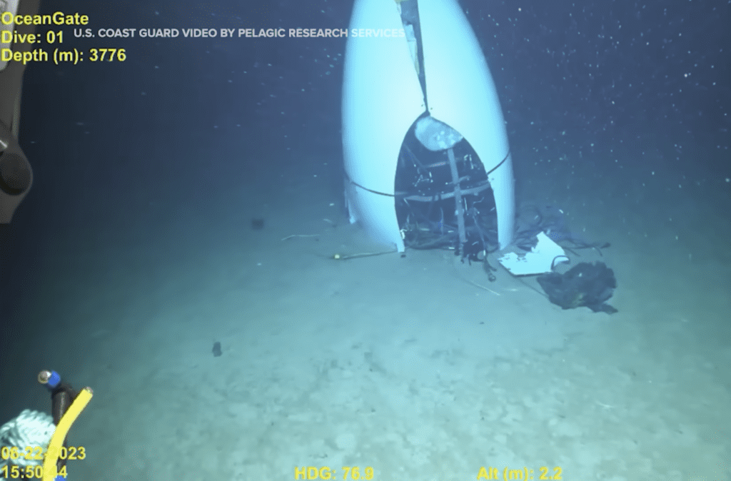 New video shows Titan submersible wreckage at the bottom of ocean