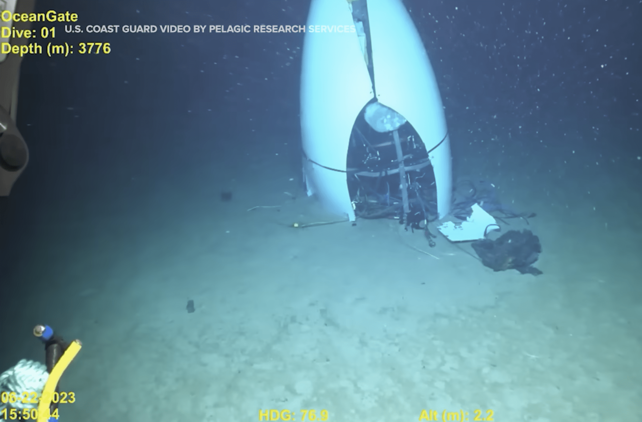 New video shows Titan submersible wreckage at the bottom of ocean