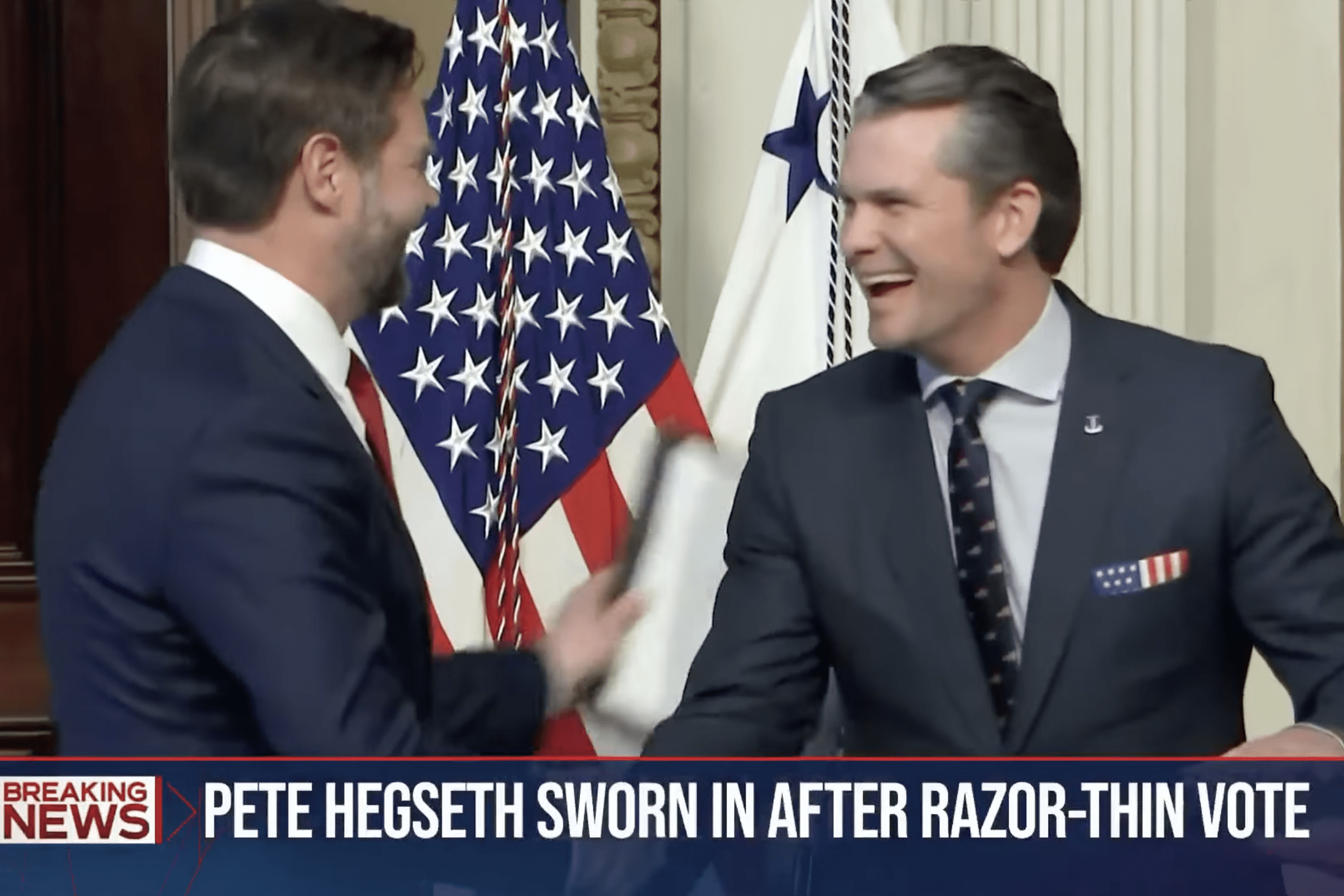 Pete Hegseth sworn in as Secretary of Defense