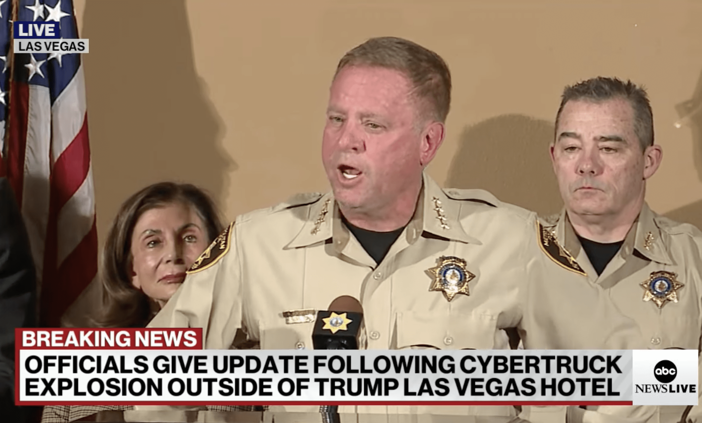 Vegas Police After Cyber Truck Terrorist Attack