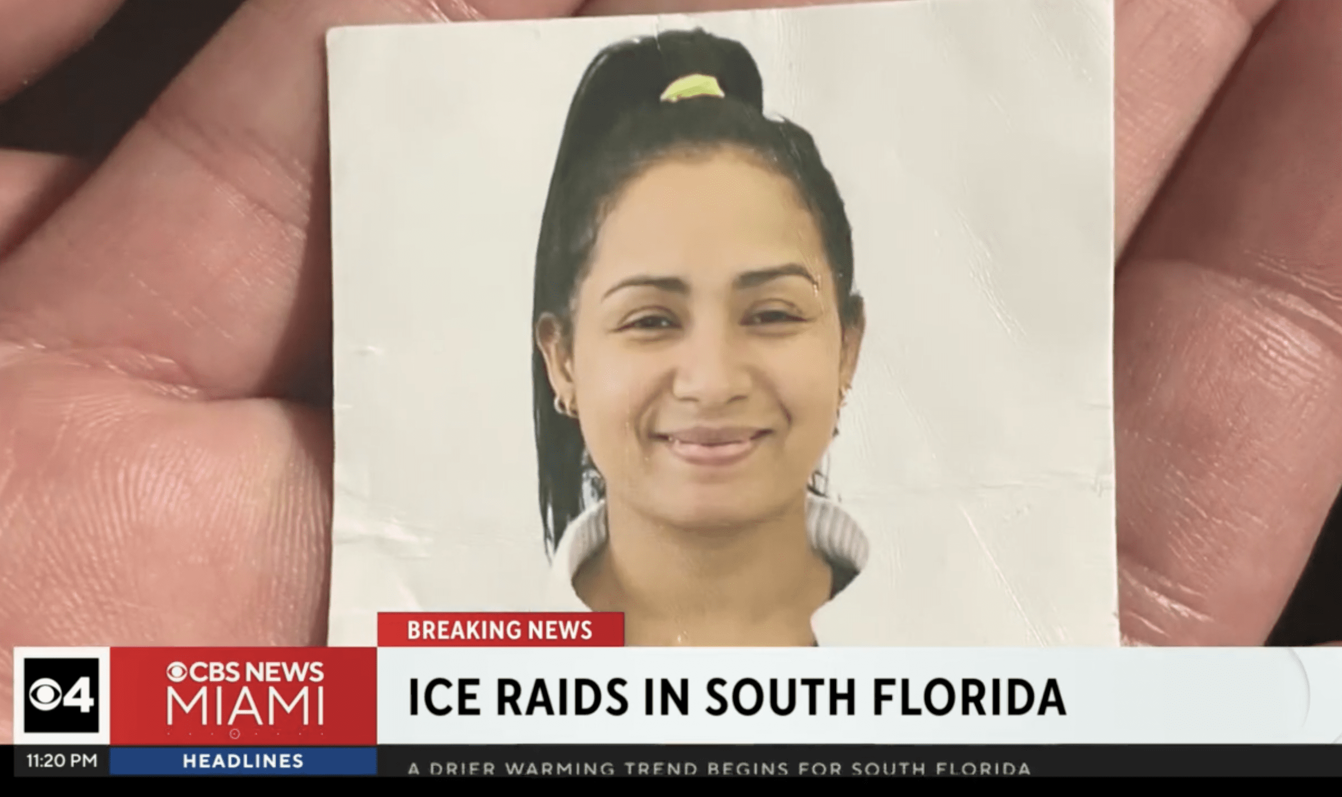 Woman Taken From Husband in Florida Ice Raids