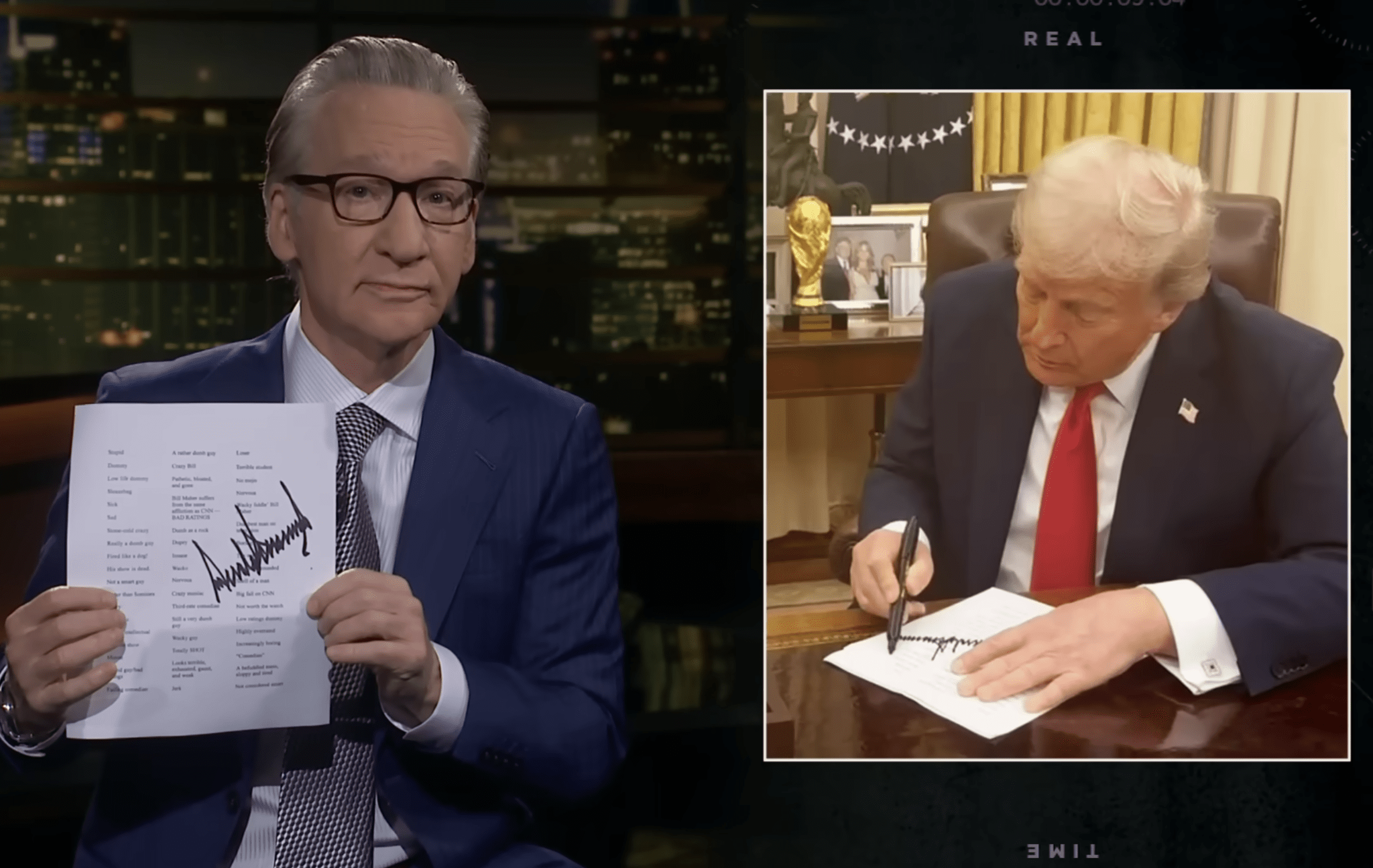 Bill Maher and Donald Trump Dinner