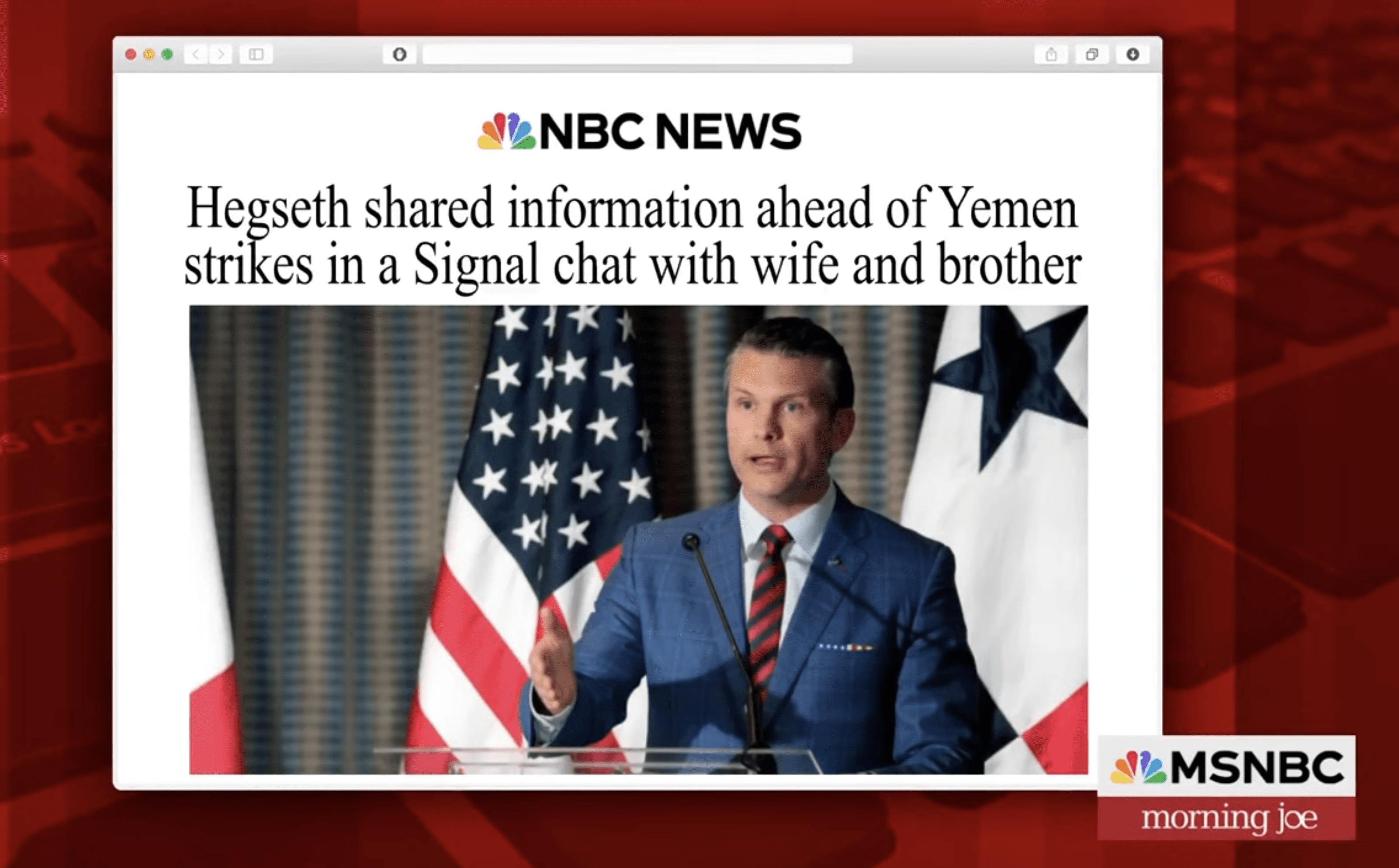 Pete Hegseth Signal Chat
