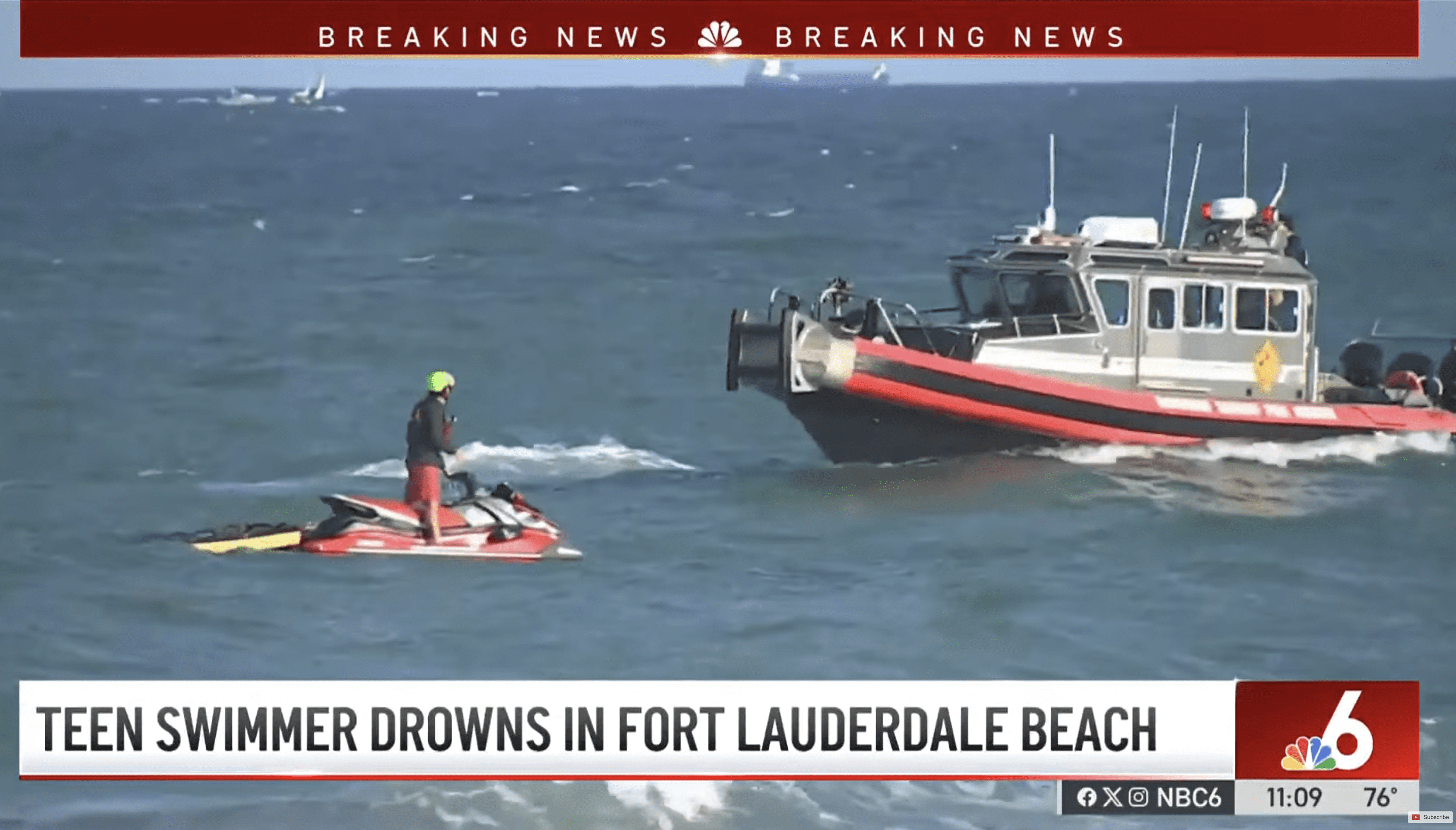 Teen Drowns in fort Lauderdale