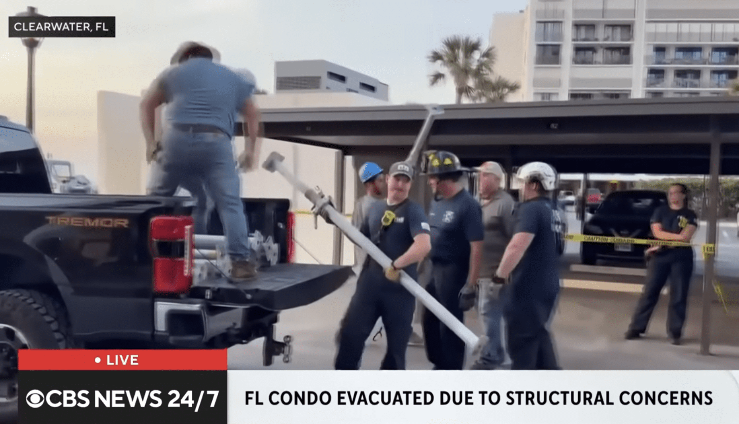 Large crack discovered under Clearwater condo building