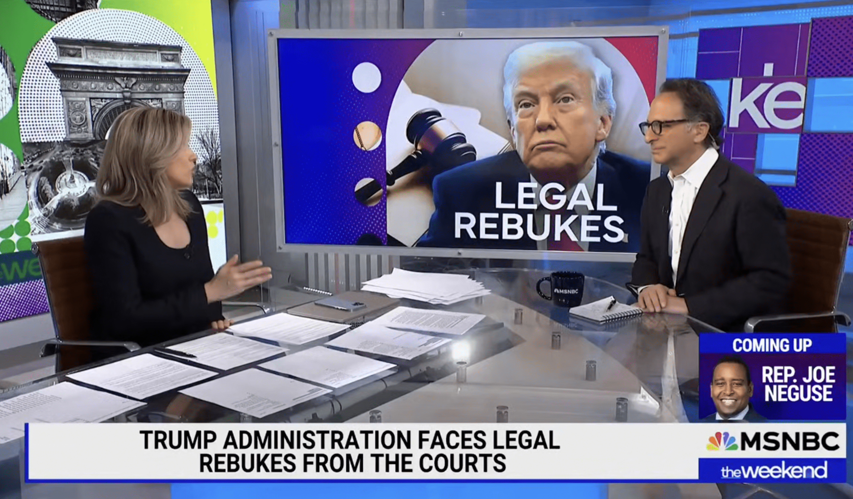 Courts and Rogan Rebut Trump